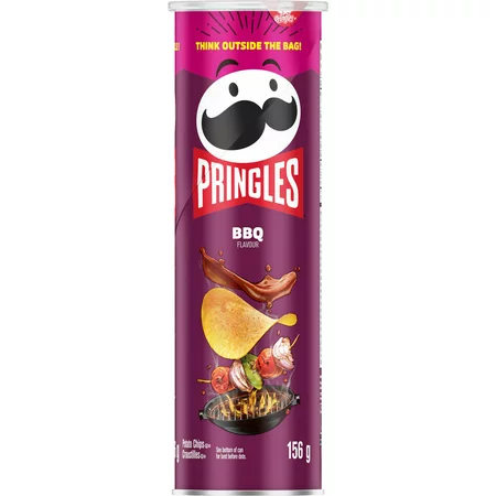 Pringles BBQ Flavour Potato Chips 156g