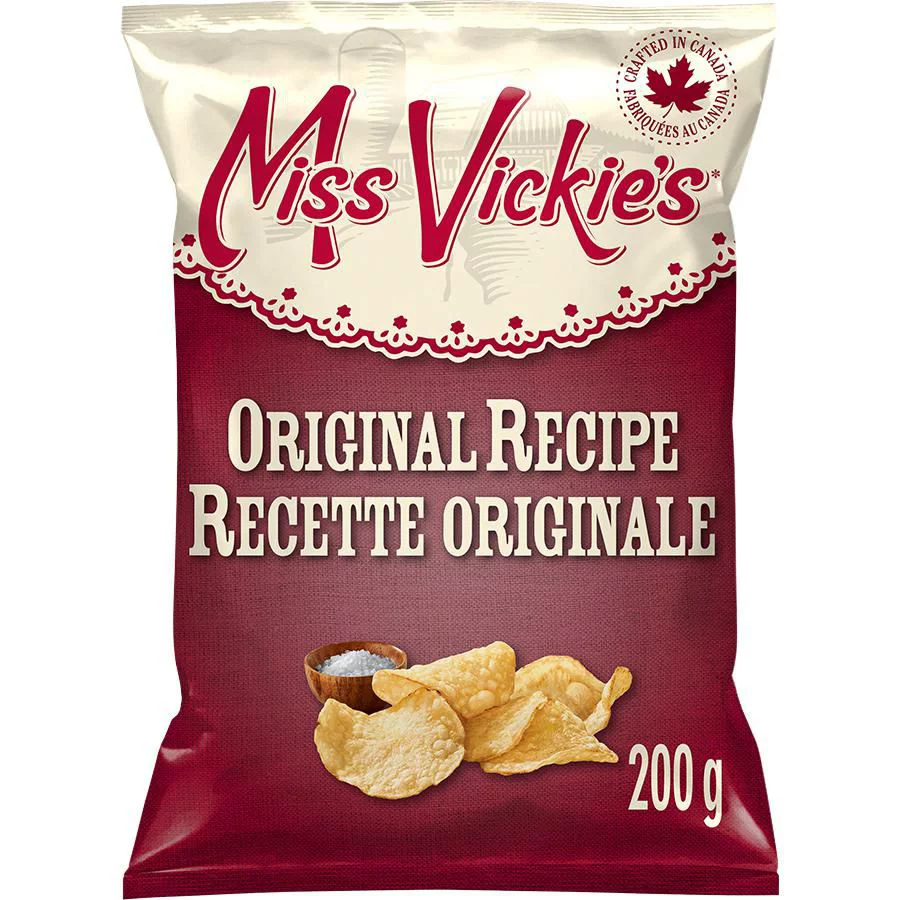Miss Vickie's Original Recipe kettle cooked potato chips, 200g