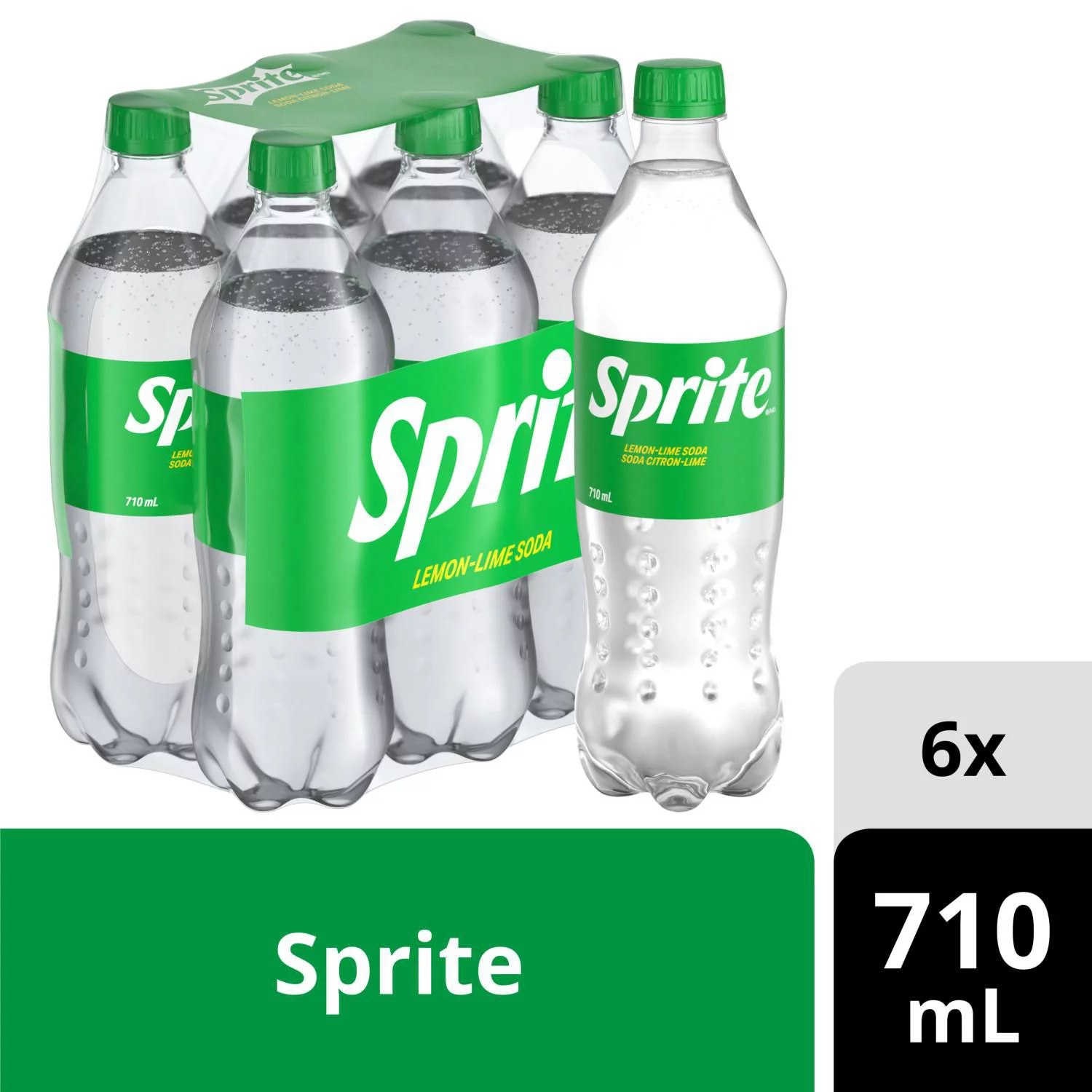 Sprite 710ml Bottles, 6 Pack