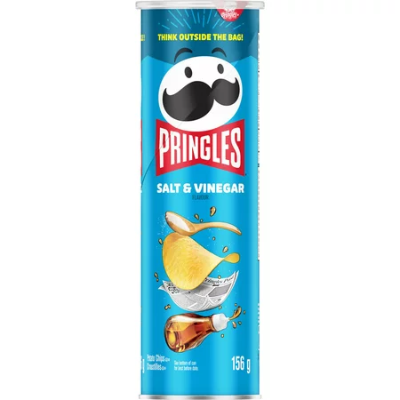 Pringles Salt & Vinegar Flavour Potato Chips 156g