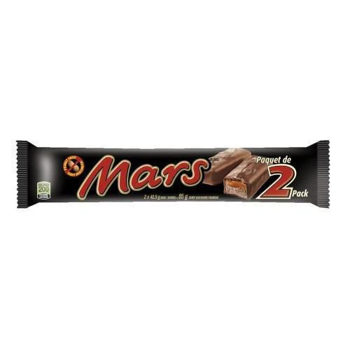 Mars Two-Piece King Size Chocolate Bar, 85g