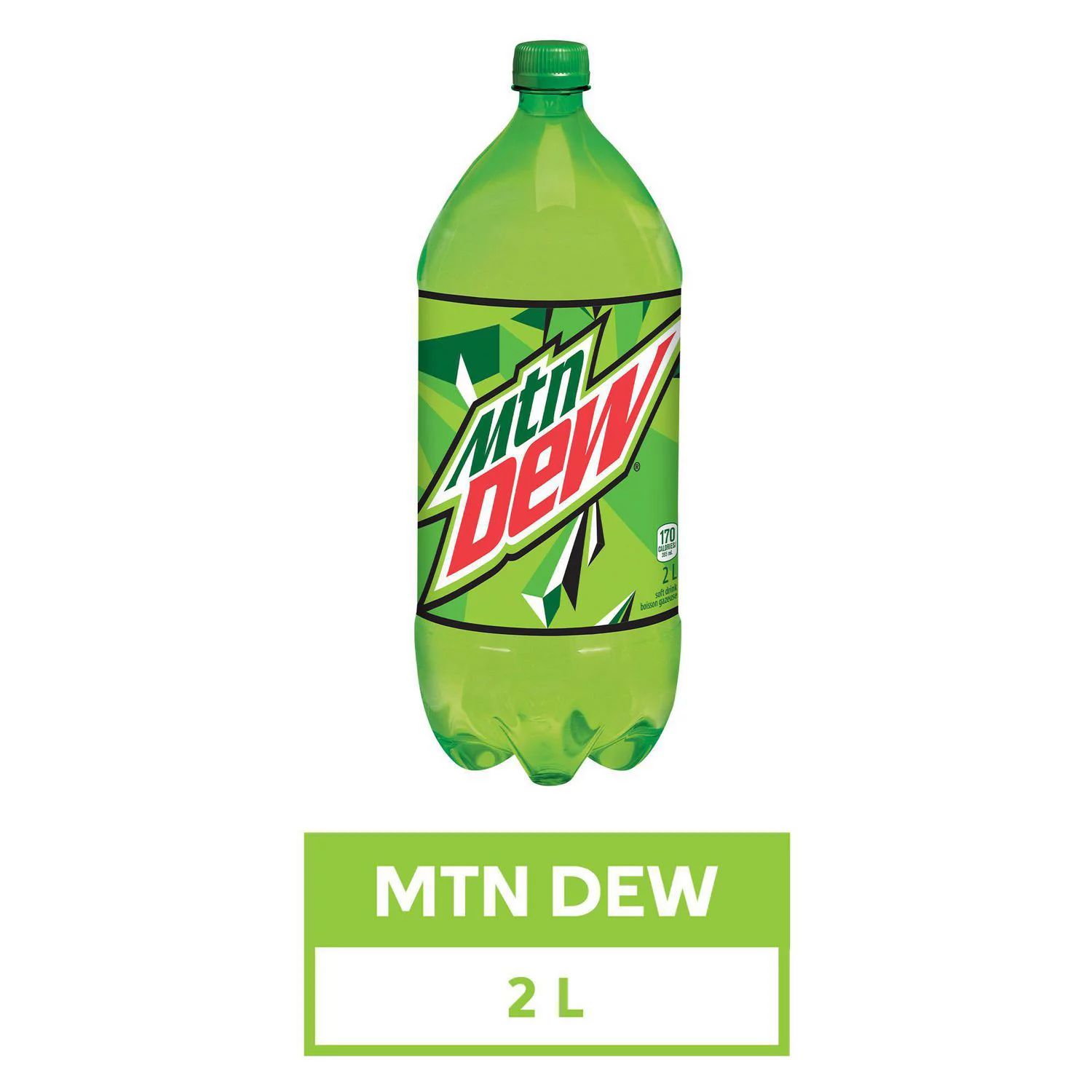 Mountain Dew Soft Drink, 2L Bottle